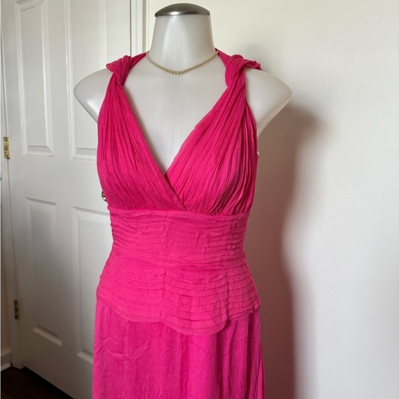 Vintage Y2K Tadashi Shoji Formal maxi pink gown small - Picture 2 of 5